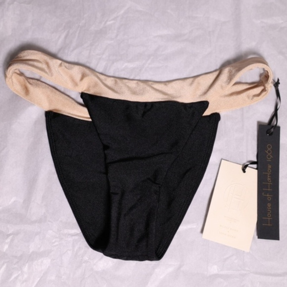 🅽🅴🆆 House of Harlow 1960 bikini bottom, beige creme tan black XS